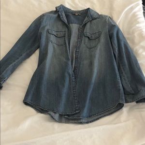 rubbish denim button up